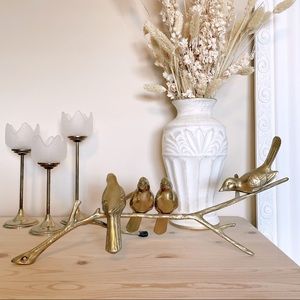 Brass Birds on a Branch